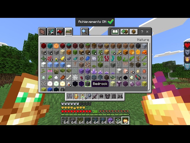 *New* GOD GLITCH IN MINECRAFT Full Access To Creative With Achievements ON!