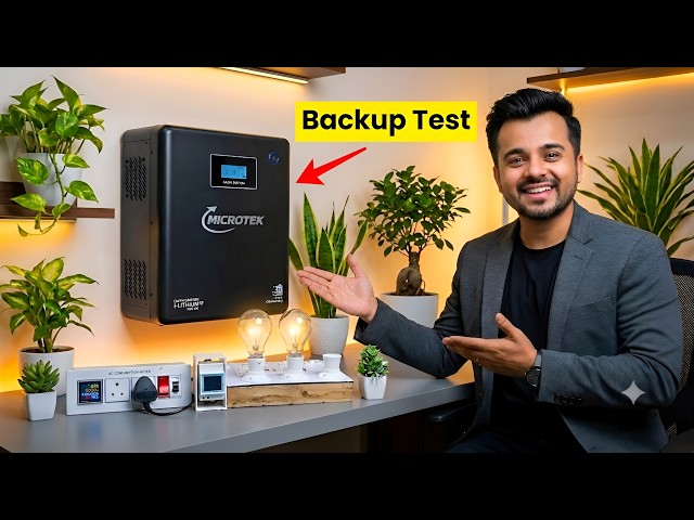 Microtek i-LITHIUM 1500 SW Dark Edition Inverter Backup Test : Kitna Load Chalega? (Reality Check)