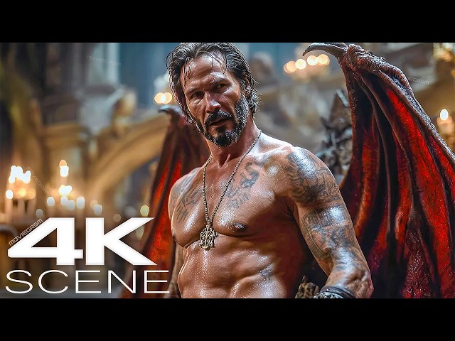 Fallen Angel Keanu Regrets Becoming Human (2026) 4K Scene | Good Fortune Movie Clip