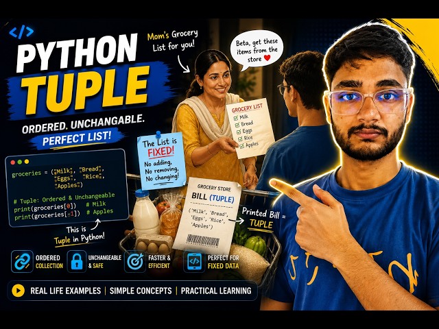 Python tuple explained | Lecture 14