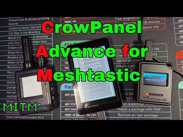 Elecrow CrowPanel Advance 3.5"-HMI ESP32 AI Display for Meshtastic