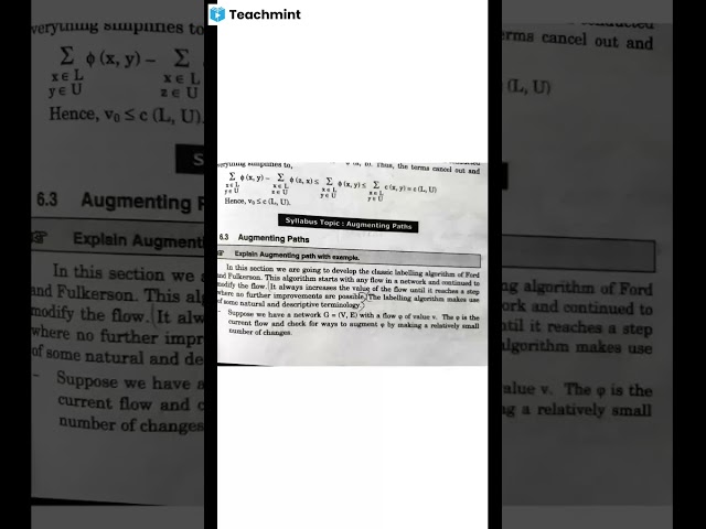 augmenting path | ford fulkerson algorithm example