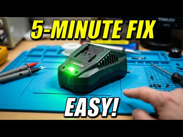 5-Minute Rapid Repair! ⚡ Saving a Dead💀 Lidl Parkside🔋Charger