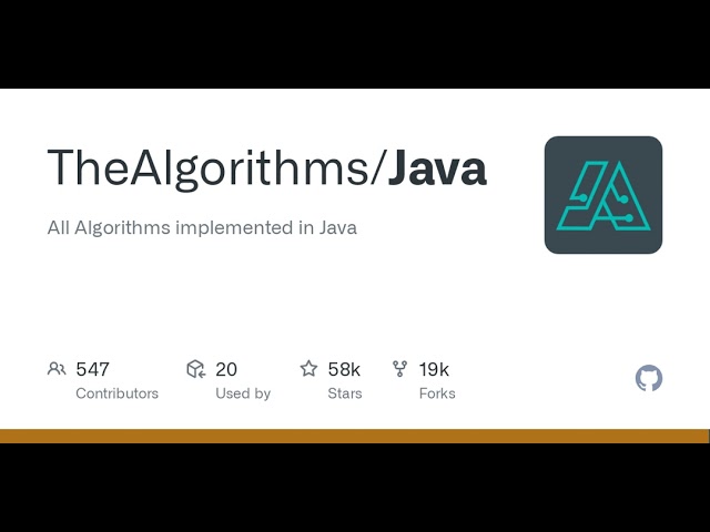 GitHub - TheAlgorithms/Java: All Algorithms implemented in Java