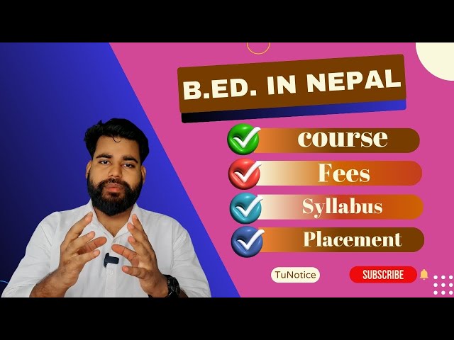 B.Ed Admission 2083 Nepal | B.Ed Course in Nepal | TU B.Ed Admission Process 2083 | TU admission