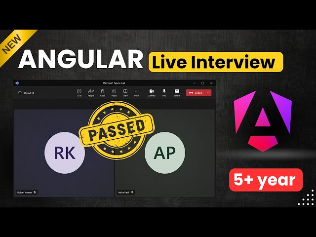 Angular Live interview 5+ Year of experience | Real Live Interview