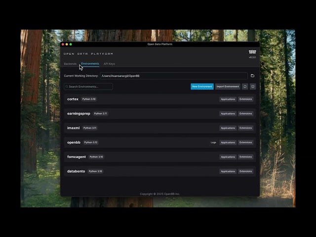 Open Data Platform by OpenBB part 1