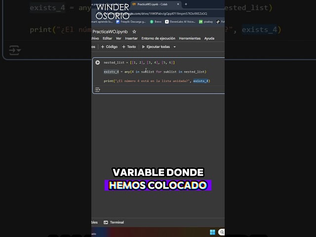 Truco rápido para revisar listas dentro de listas en Python