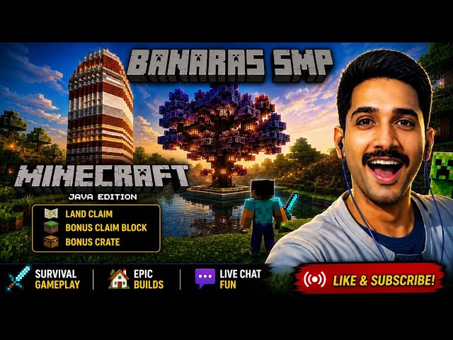 🔥 MINECRAFT | Building My Dream House in Survival World 🏠✨ | ONE D GAMER | BANARAS SMP