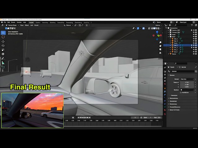 I Created This INSANE Car POV Scene in Blender 🚗🔥
