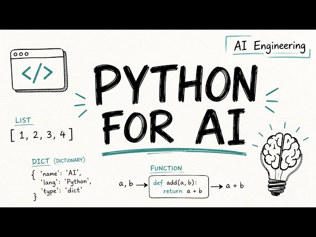 01 Python Basics for AI Engineering   Variables, Lists, Dictionaries, Functions and APIs