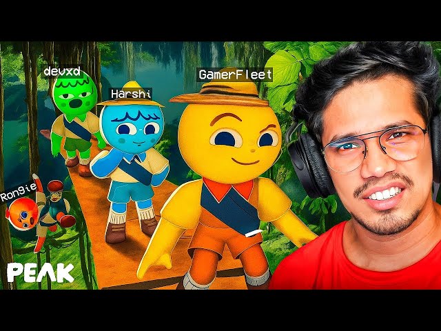 CLIMBING THE PEAK WITH MY FRIENDS 😎🤣| GAMERFLEET