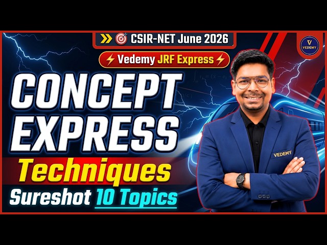 CSIR-NET June 2026 | Concept Express–Techniques | Part-4 | Dr. Virendra Singh |