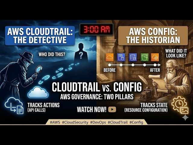 CloudTrail vs. AWS Config (Differences & Use Cases)