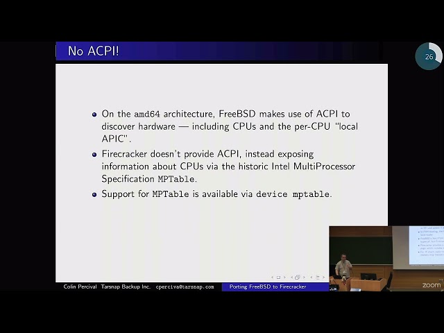 Porting FreeBSD to Firecracker by:Colin Percival