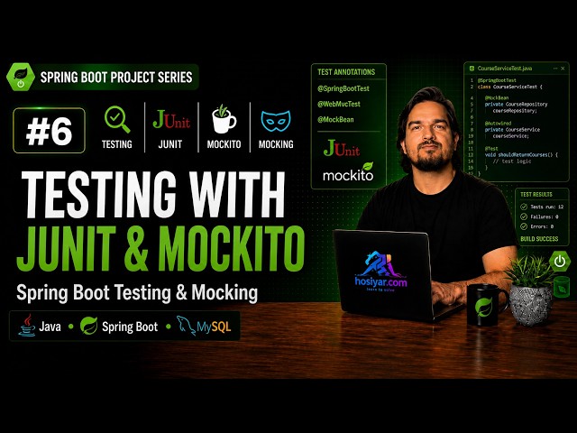 JUnit, Mockito & GitHub Copilot in IntelliJ, Explained | LMS Series | Project #06