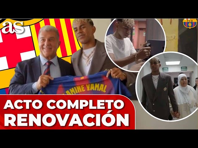 LAMINE YAMAL | ACTO COMPLETO HEREDAR EL 10 DE MESSI Y RONALDINHO Y RENOVACIÓN BARCELONA