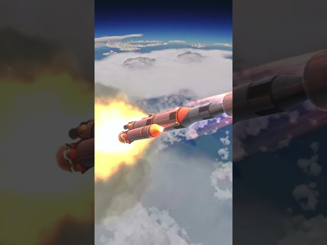 Booster Separation on Way To Mun | Krash n Learn #ksp #hdr #space