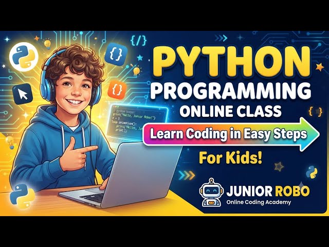 Python Online Class #coding #codingforbeginners #python #pythonprogramming #juniorrobo