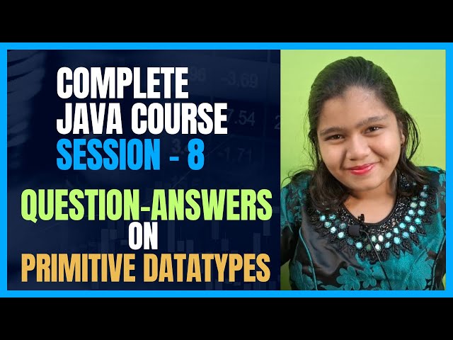 Java Full Course 8: MCQs on Primitive Data Types in Java