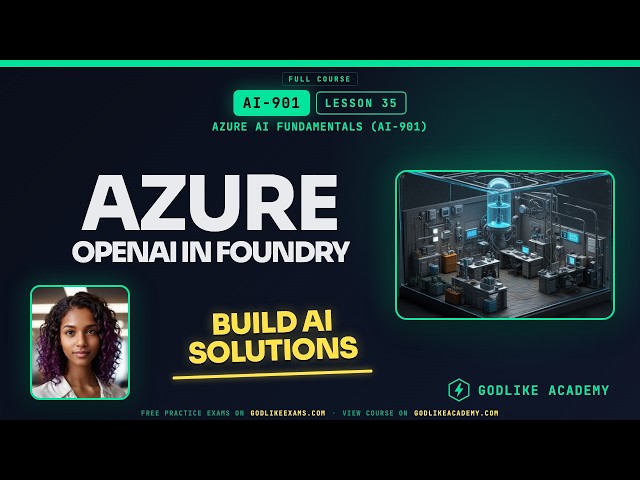AI-901 Azure AI Fundamentals · Lesson 35: Build AI Solutions with Foundry