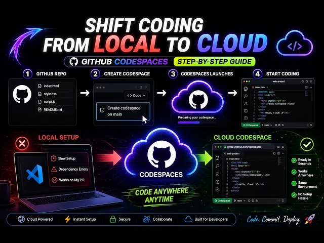 🚀 Master GitHub Codespaces in 2026 | Shift from Local Development to the Cloud ☁️💻