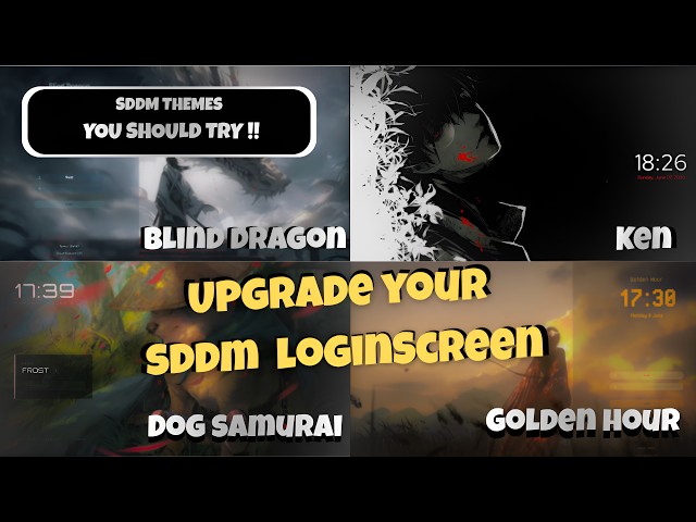 Bored of Default? Customize Your Linux Login with These SDDM Themes!