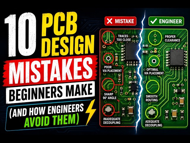 10 PCB Design Mistakes Beginners Make (And How Engineers Avoid Them) ⚡