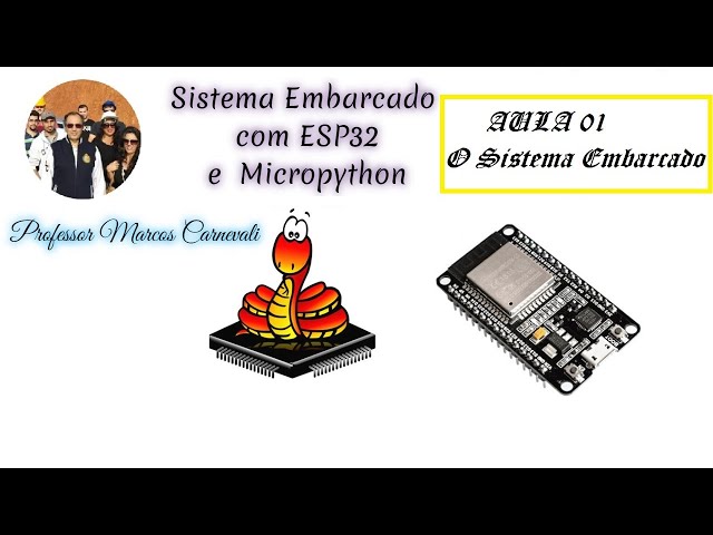 Sistema Embarcado com ESP32 e Micropython  -  Aula 01: Sistema Embarcado