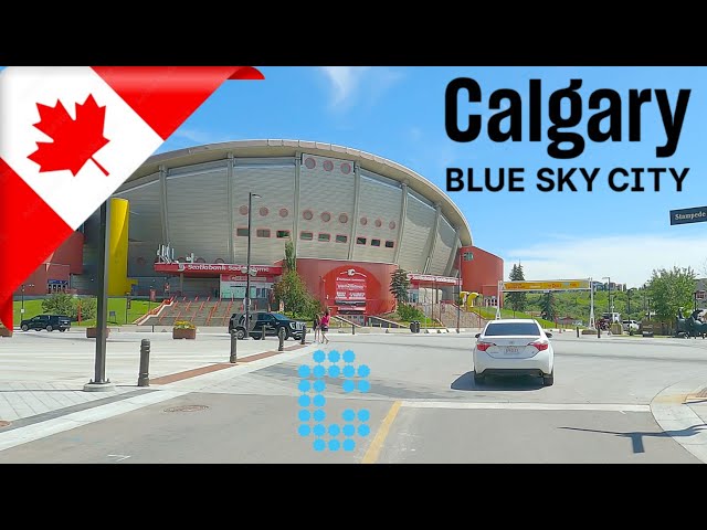 DRIVING in CALGARY, Province of Alberta, CANADA 4K