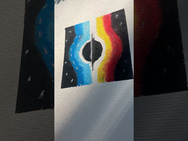 How to Draw a Galaxy with Oil Pastels 🌌🖌️ | Easy Space Art Tutorial 🎨 #GalaxyDrawing #OilPastel