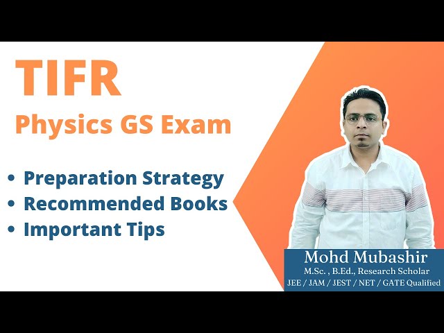 TIFR Physics GS Exam || Preparation Strategy || Books || Tips by MM Sir