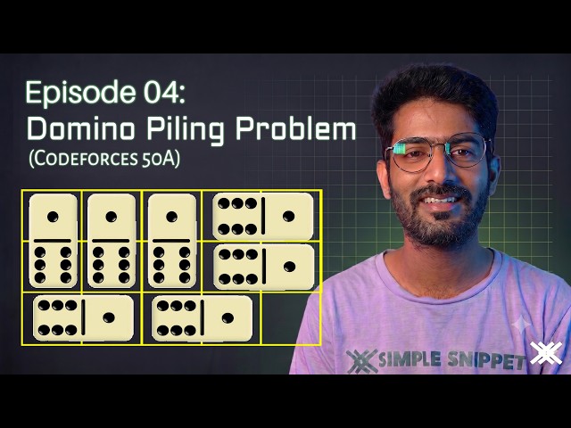 Domino Piling (Codeforces 50A) | Competitive Programming for Beginners Ep 04