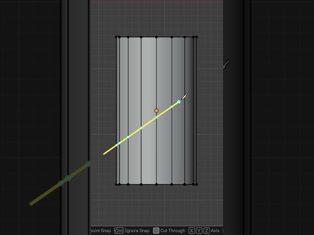 How to make a diagonal cut through your mesh, without distorting it. #Blender3D #B3D #Blender