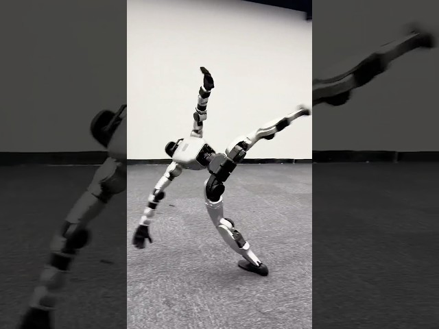 🔥🤖 360° Spin + Mid-Air Roll! Unitree G1's Insane Moves, 100% Real! #unitree #humanoidrobot #robot