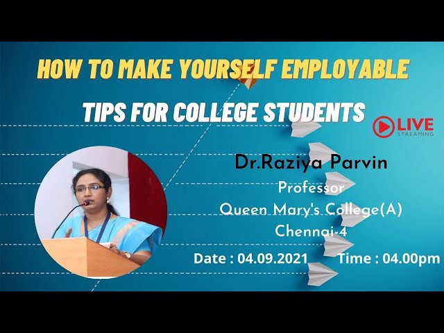 How to make Yourself Employable - Tips for College Students