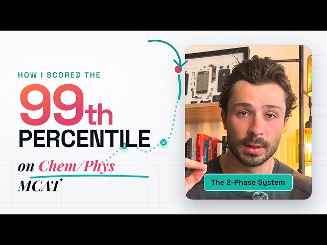 How I Scored the 99th Percentile on Chem/Phys MCAT (My 2-Phase System)