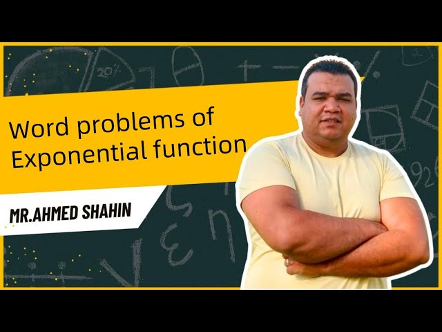 Word problems of Exponential function