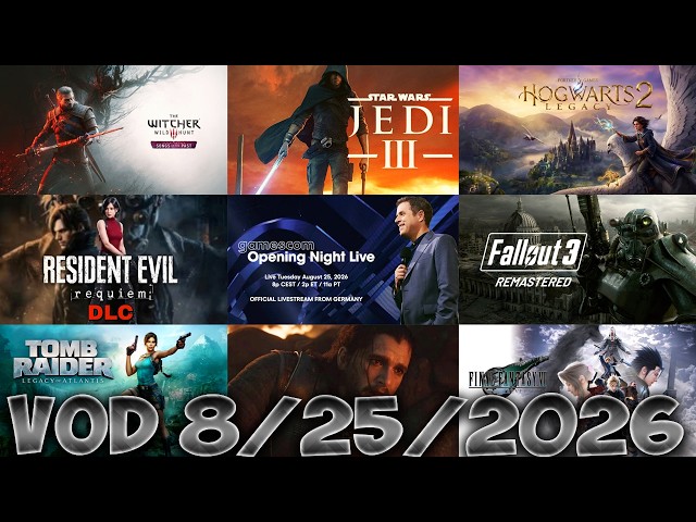🔴VOD - GAMESCOM OPENING NIGHT LIVE REACTION &  RIVALS RANKED SUFFERING (8/25/2026)