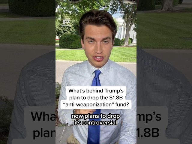 What's behind Trump's plan to drop the $1.8B 'anti-weaponization' fund?