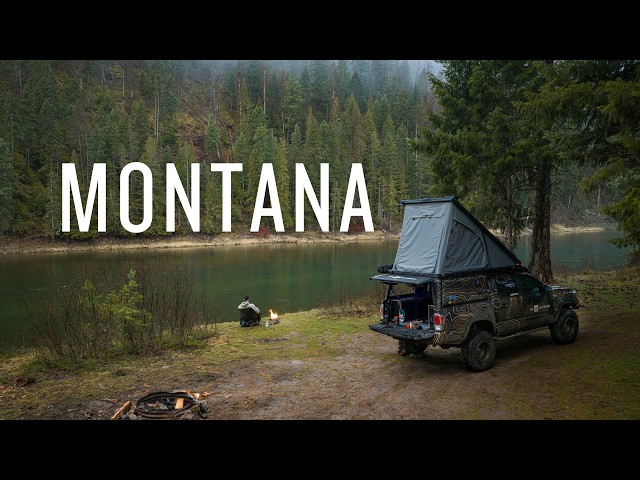 Solo Truck Camping along a Montana River