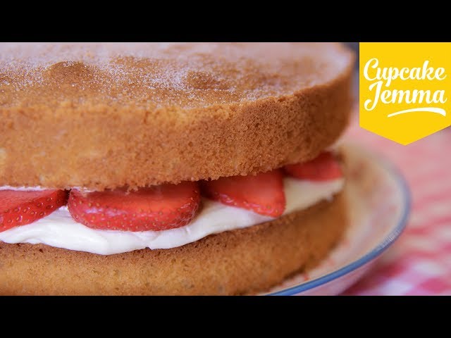 Classic Victoria Sponge Cake Recipe | Cupcake Jemma