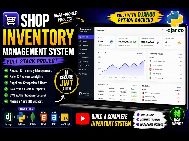 I Built a Shop Inventory Management System with Django & Python | Full-Stack Project