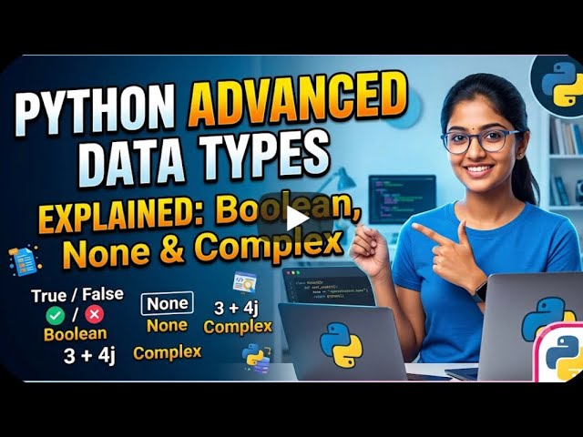 #2/90 Python Data Types Explained | Boolean, None & Complex Types in Tamil 🚀