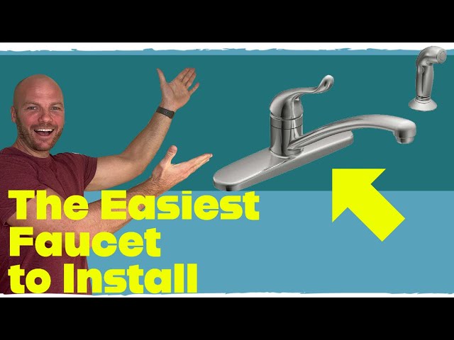 Install a kitchen faucet, for Beginners (Moen, Adler)