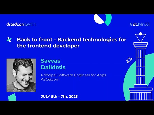 Back to front - Backend technologies for the frontend developer