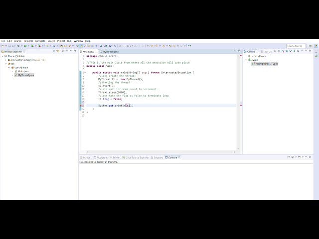 Volatile keyword with  example - 1: JAVA