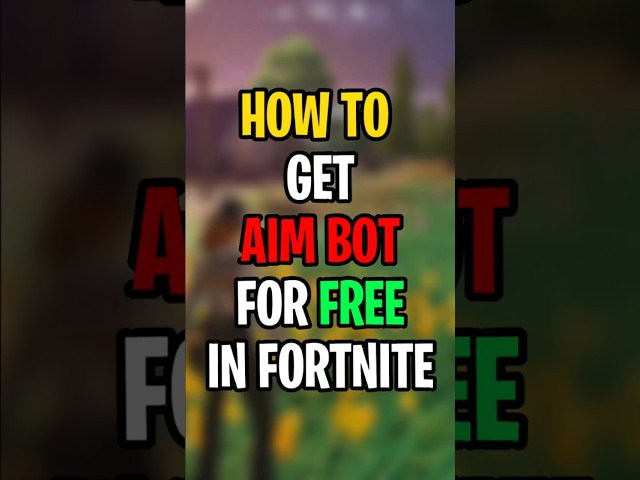 How To Get FREE AimBot In Fortnite 😂 #shorts