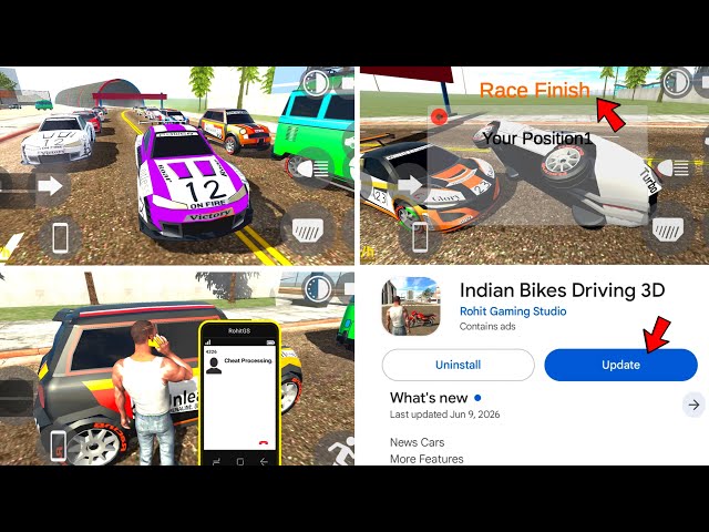 NEW UPDATE 🔥New Racing Car Cheat Code In Indian Bike Driving 3d New Update | igs gamer 
