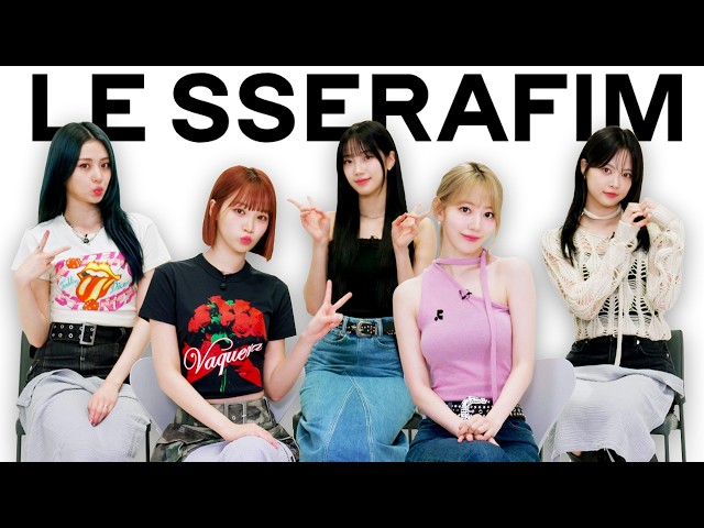 LE SSERAFIM Tries Not To Sing or Dance - K-Pop's Biggest Hits!